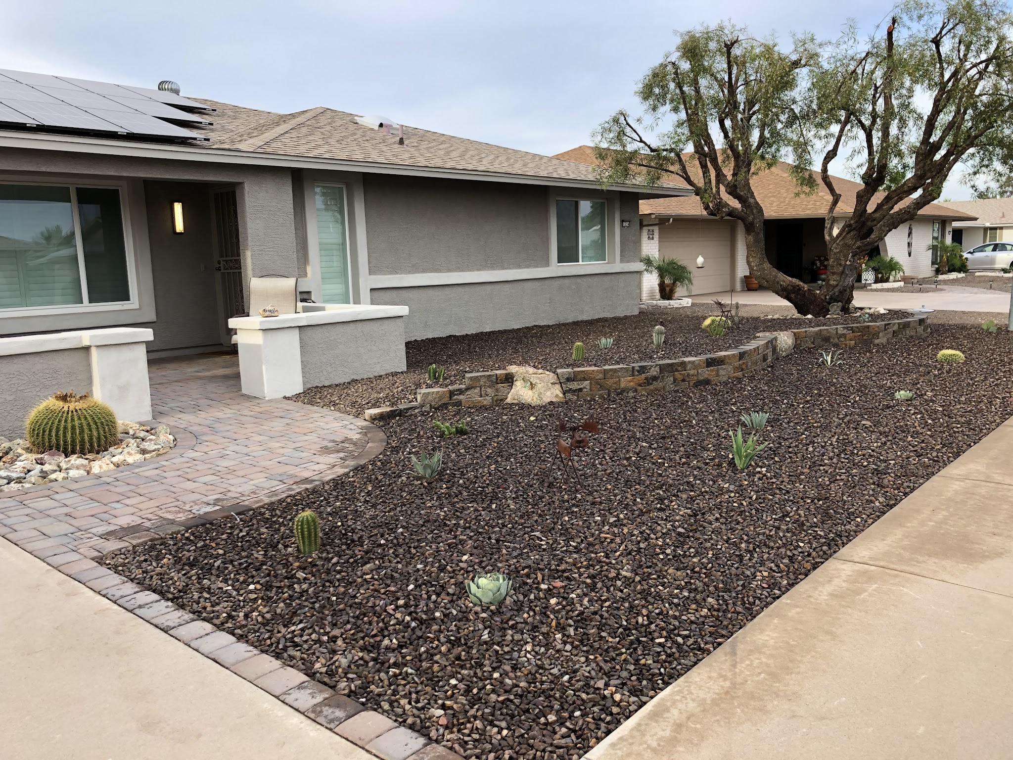 Residential landscaping work